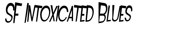 SF Intoxicated Blues font preview